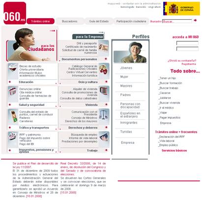 Portal ciudadano de la Administracion General del Estado