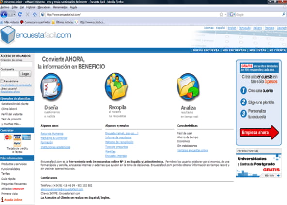 Entrevista personal mediante Skype