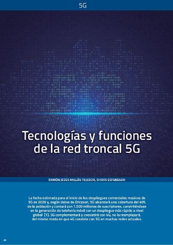 tecnologias y funciones de la red troncal 5G
