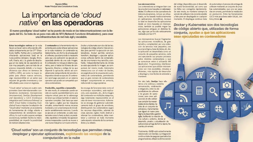 La importancia de cloud native en las operadoras