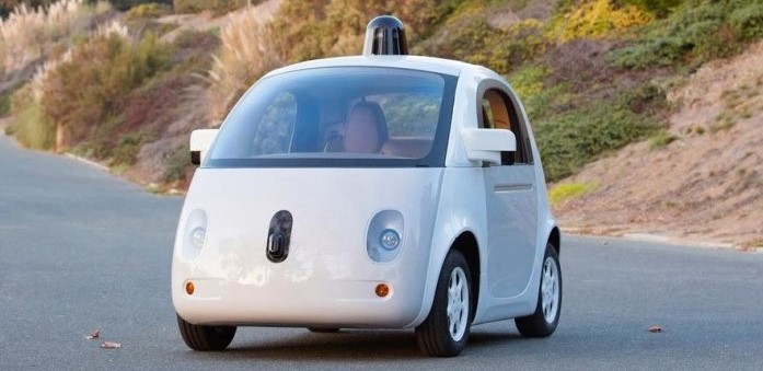 Foto del coche autonomo de Google