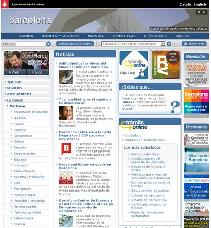 Portal del ciudadano del Ayuntamiento de Barcelona