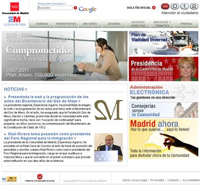 Portal del ciudadano de la Comunidad de Madrid