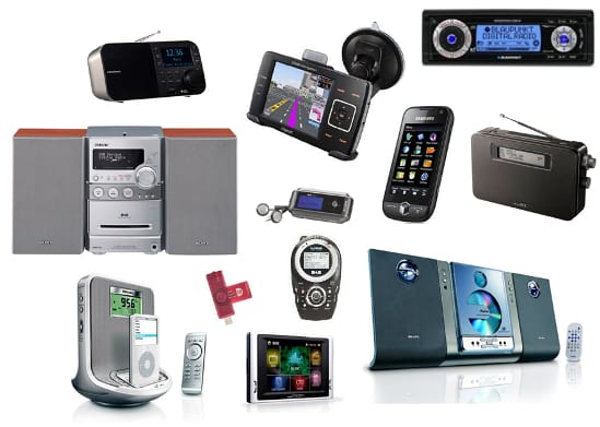 Receptores DAB, DAB+ o DMB